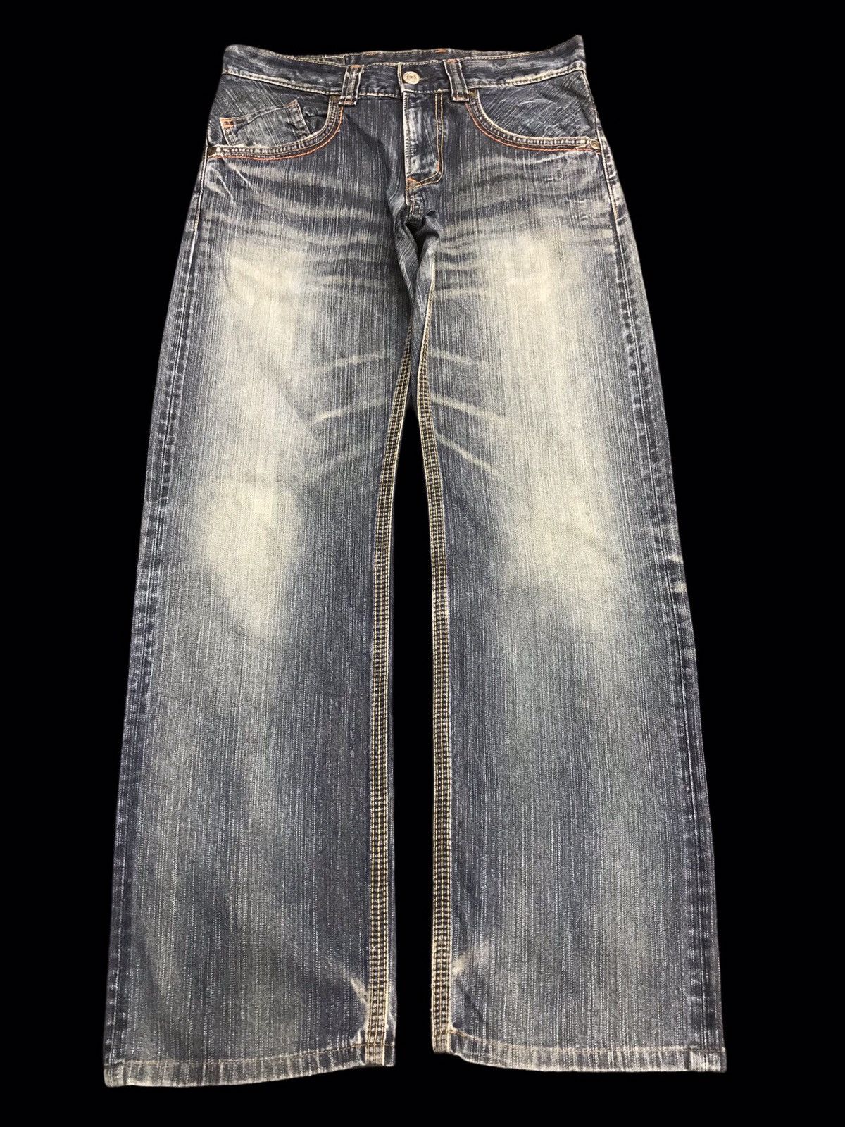 Edwin 💥90s Style💥EDWIN REGULAR MUD STONEWASH DENIM F76 Size US 32 / EU 48 - 1 Thumbnail