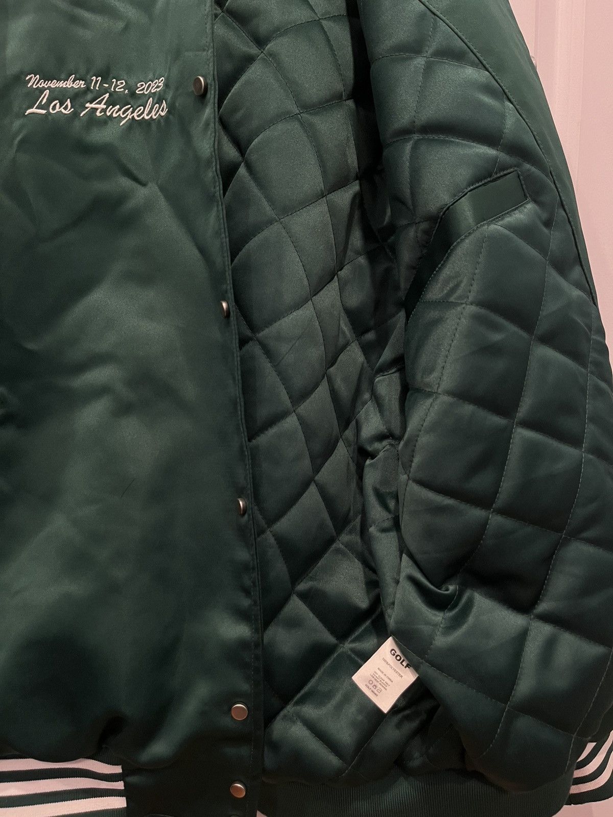 Golf Wang CAMP FLOG GNAW SATIN VARSITY JACKET Size US M / EU 48-50 / 2 - 7 Thumbnail