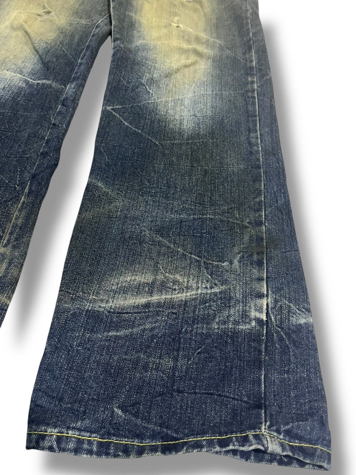 If Six Was Nine SICK💥 VINTAGE SORRIDERE DOUBLE WAIST MUD WASH DENIM Size US 35 - 4 Thumbnail