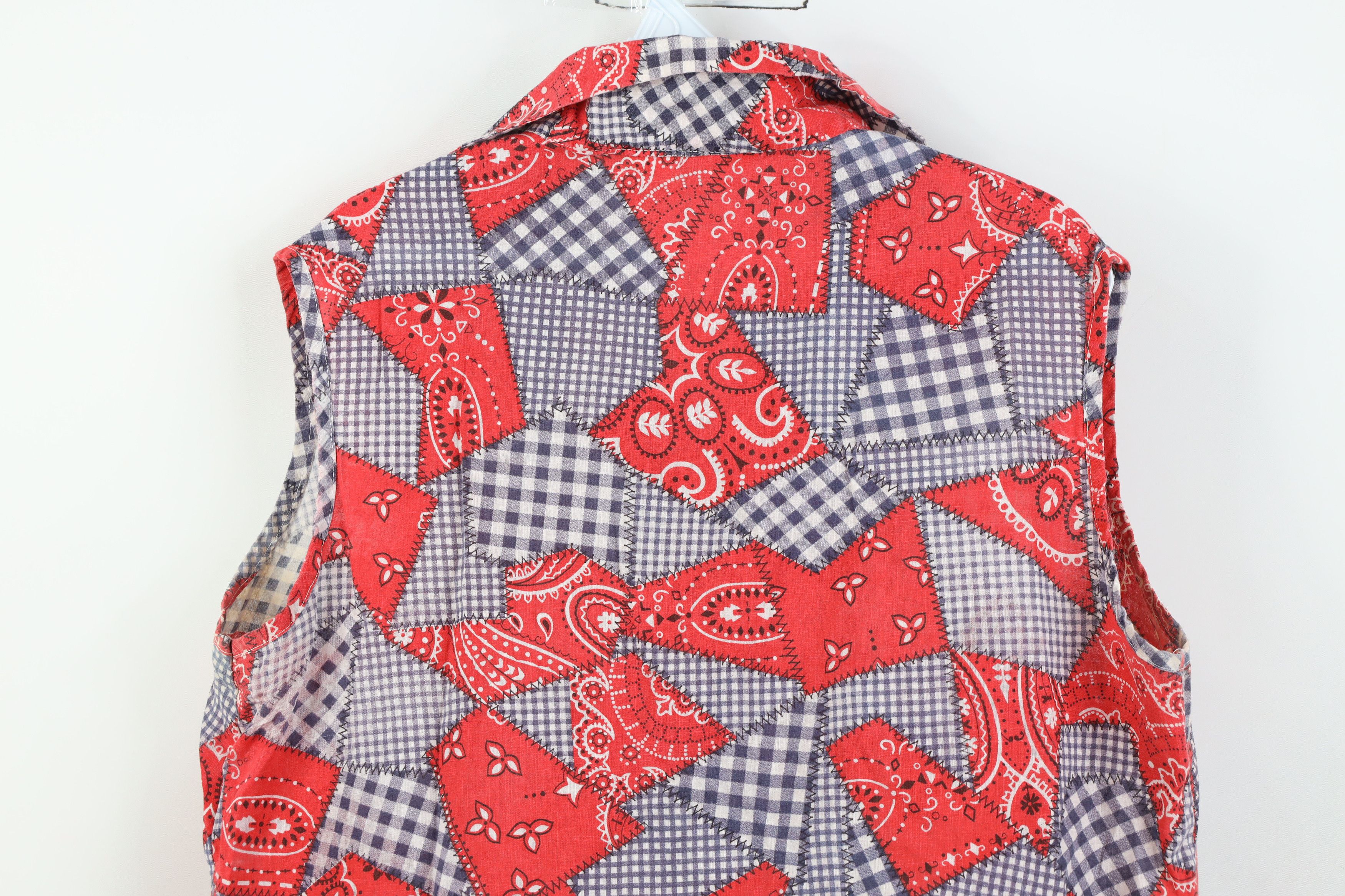 Vintage Vintage 70s Streetwear Western Bandana Sleeveless Shirt Size L / US 10 / IT 46 - 11 Thumbnail