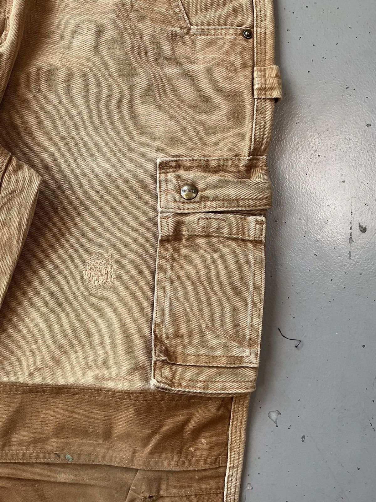 Carhartt × Vintage Crazy vintage Carhartt double knee cargo denim pant Size US 36 / EU 52 - 4 Thumbnail