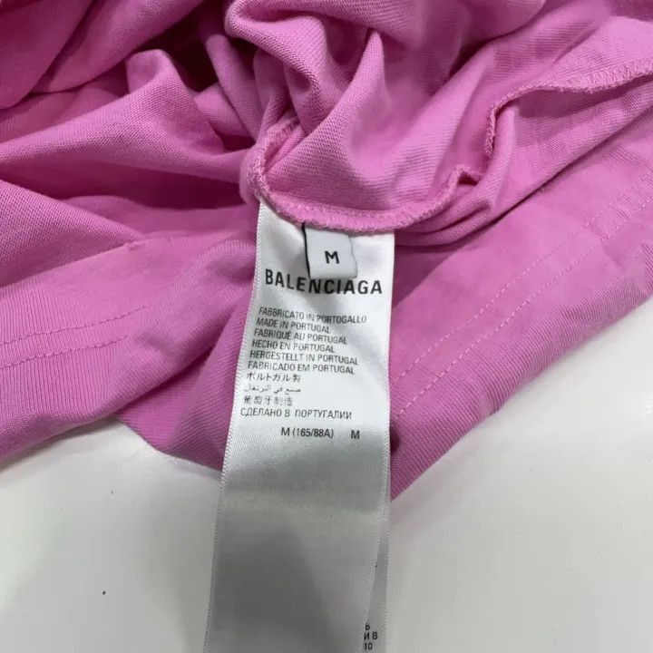 Balenciaga Balenciaga Balenciaga Vintage Logo Distressed TShirt Pink Size US M / EU 48-50 / 2 - 1 Thumbnail