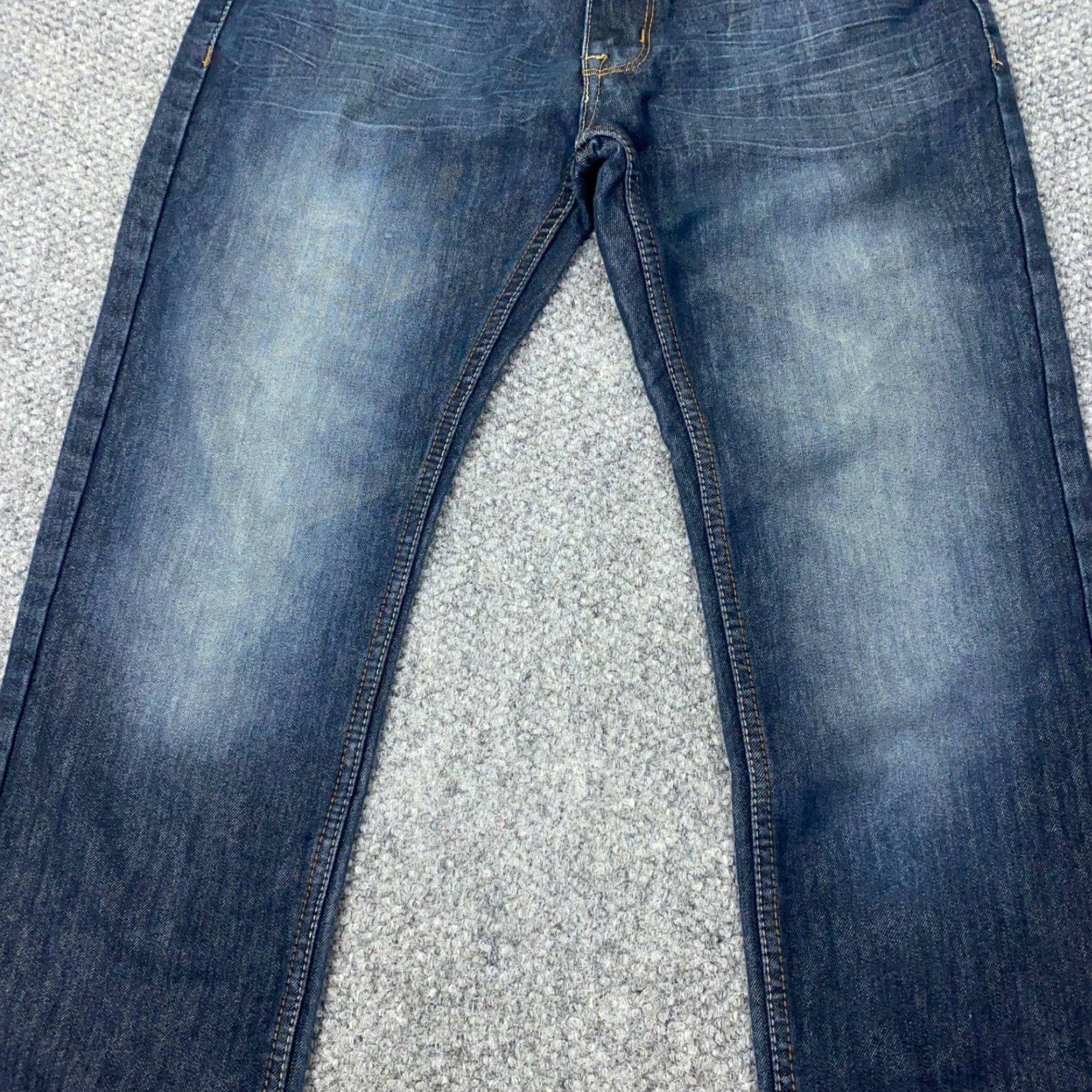 PD&C PD & C Jeans Mens 32x30 Blue Faded Straight Leg Size US 32 / EU 48 - 3 Thumbnail