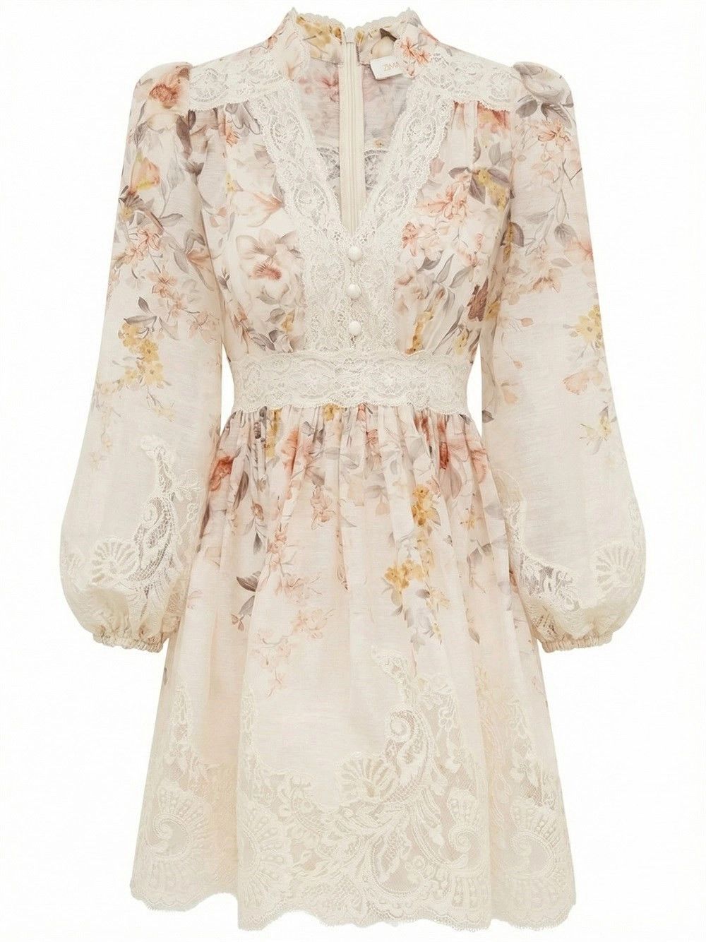 Zimmermann `Luna` Lace Lantern Dress Size M / US 6-8 / IT 42-44 - 1 Thumbnail