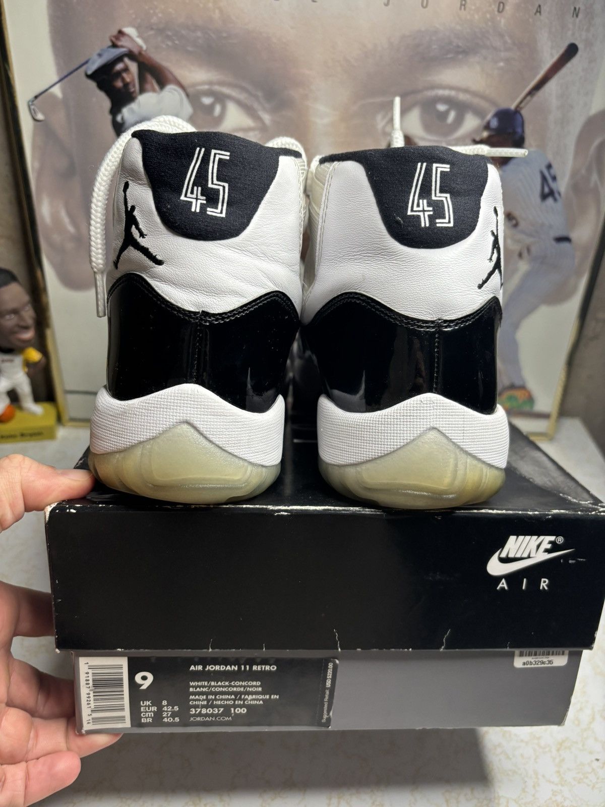 Jordan Brand Air Jordan 11 Retro 2018 Concord 2018 Size US 9 / EU 42 - 7 Thumbnail