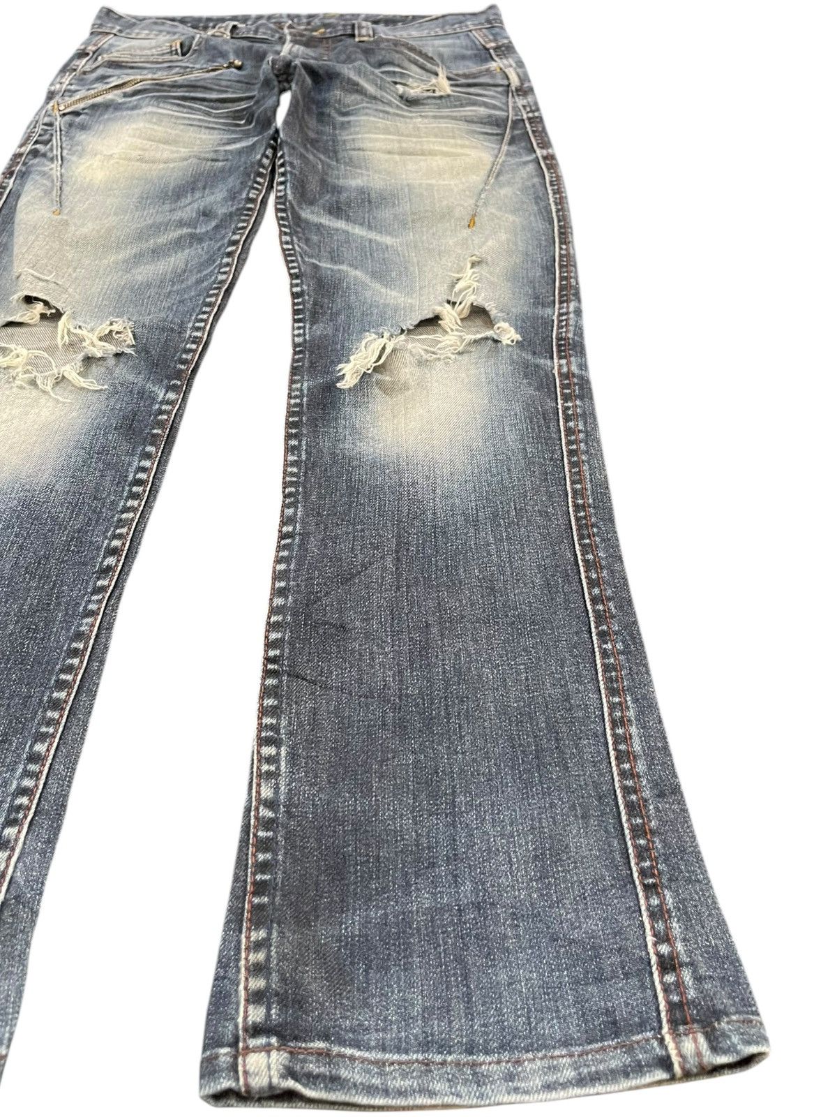 Nicole Club × Seditionaries Vintage Nicole Club Hideaways Bondage Punk Distressed Denim Size US 31 - 4 Thumbnail