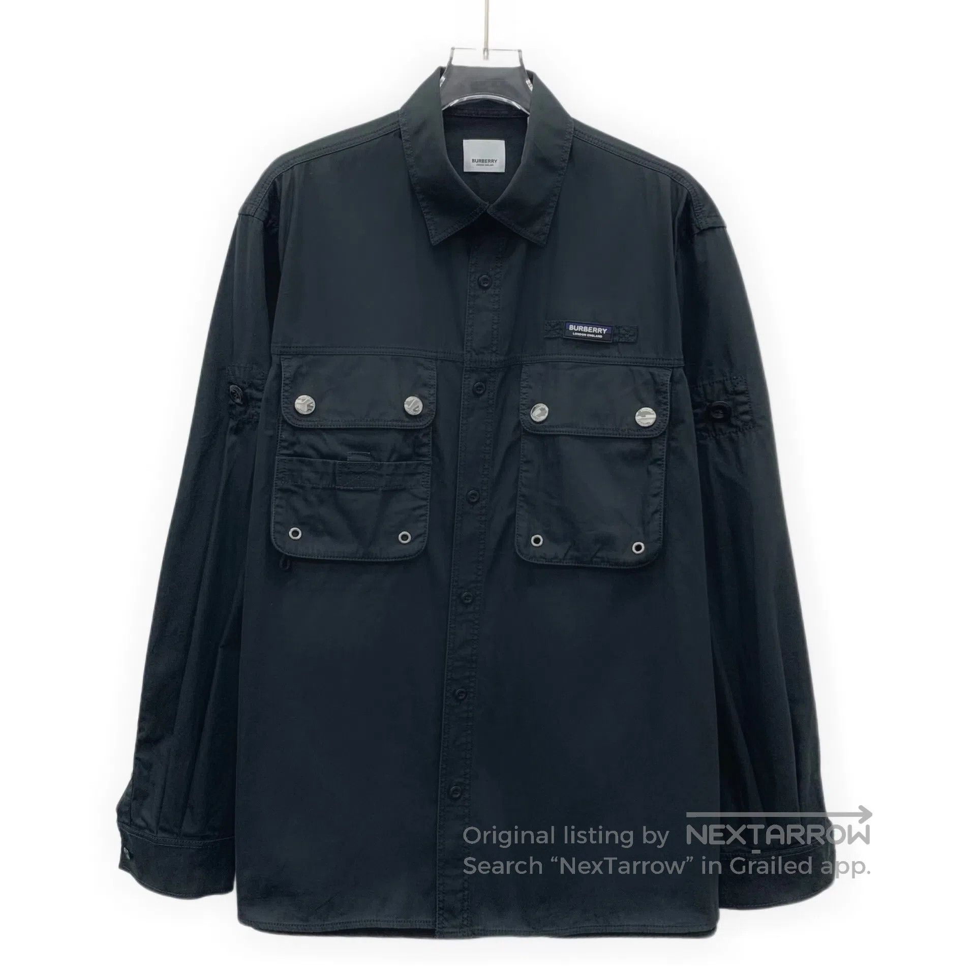 Burberry Burberry Black pocket design cotton collar single-breasted Size US M / EU 48-50 / 2 - 1 Thumbnail