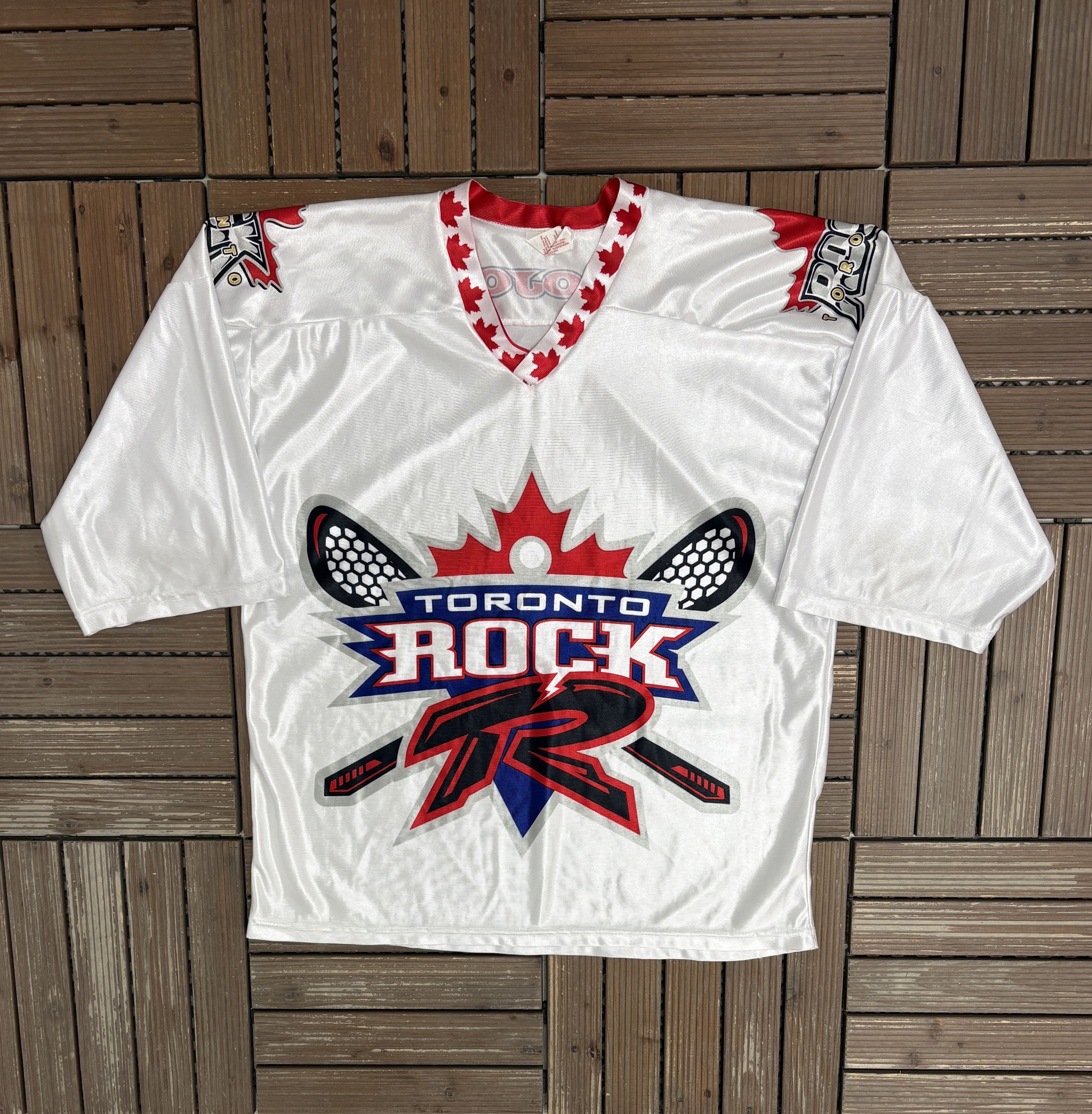 Vintage Toronto Rock Vintage White Lacrosse Jersey Size US S / EU 44-46 / 1 - 1 Thumbnail