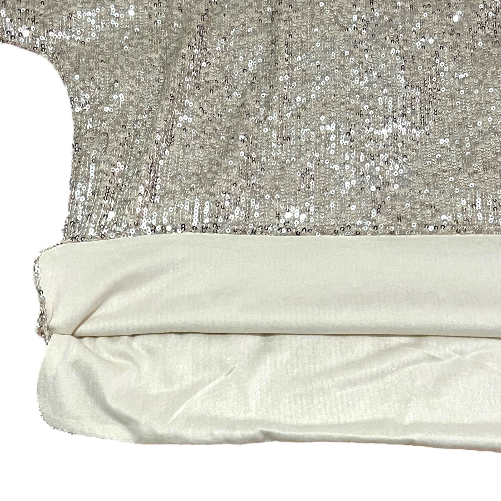 H&M Sparkly Straight Cut Sequined Mesh Short Sleeve Top Blouse Size S / US 4 / IT 40 - 8 Thumbnail