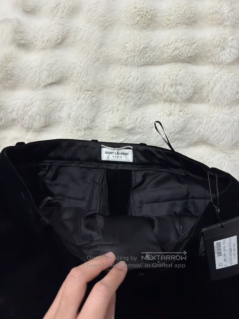 Saint Laurent Paris Saint Laurent Paris Velvet Smoking Trousers Size US 30 / EU 46 - 4 Thumbnail