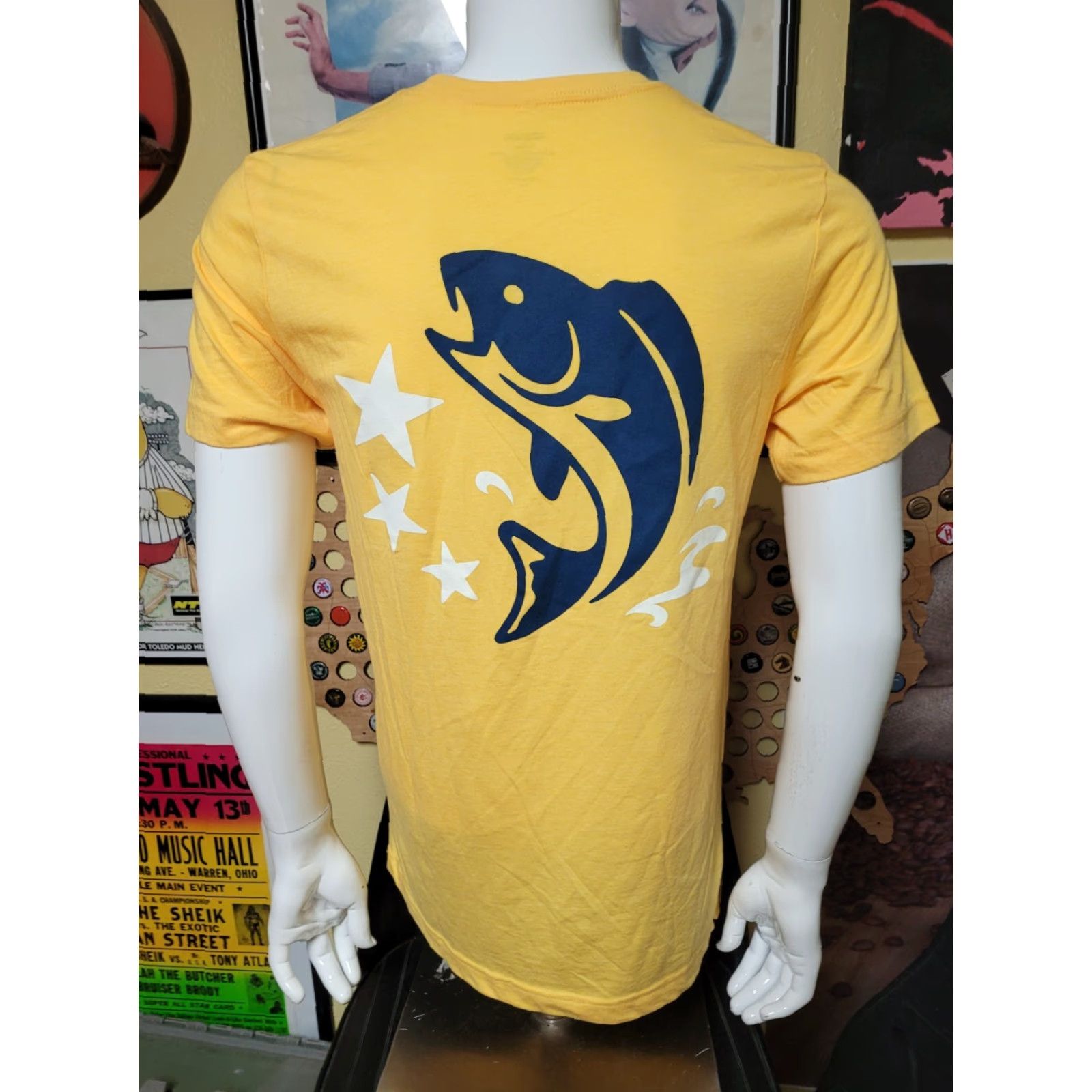 Vintage Cascade Blonde American Whiskey T Shirt Medium Summertime Mens Yellow Cotton Blend Short Sleeve Crew Neck Graphic Tee Size US M / EU 48-50 / 2 - 3 Thumbnail