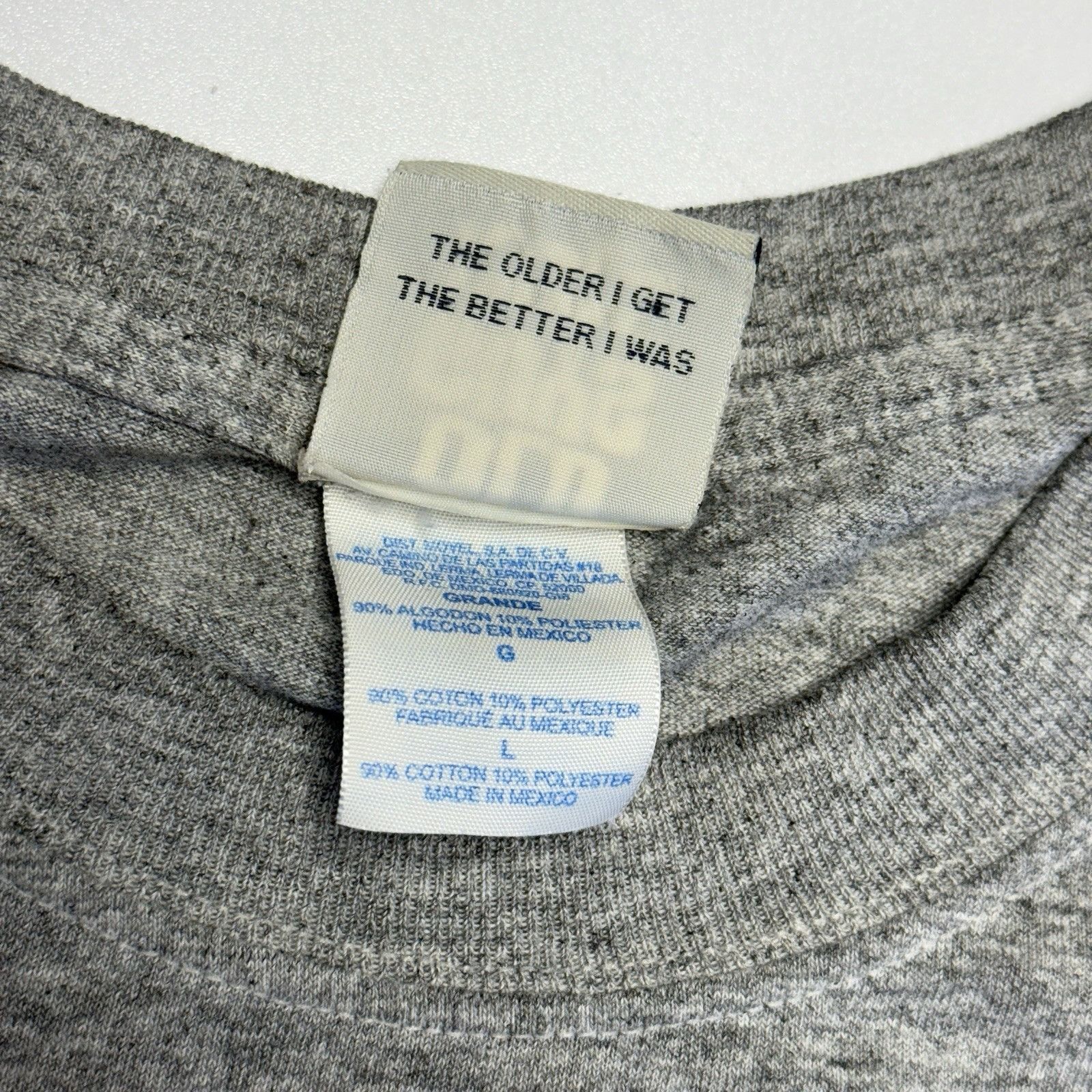 Vintage Vintage Old Guys Rule T Shirt Mens Large 22.5x25.5 Gray Y2K Size US L / EU 52-54 / 3 - 14 Thumbnail