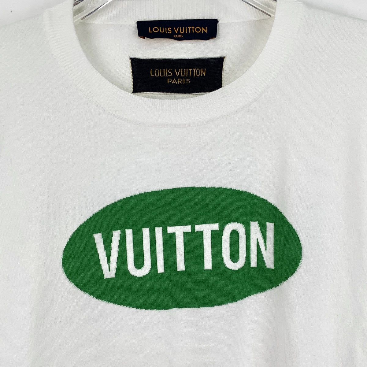 Louis Vuitton Louis Vuitton Logo Letter Short Sleeve T-Shirt K26WX Size US L / EU 52-54 / 3 - 4 Thumbnail