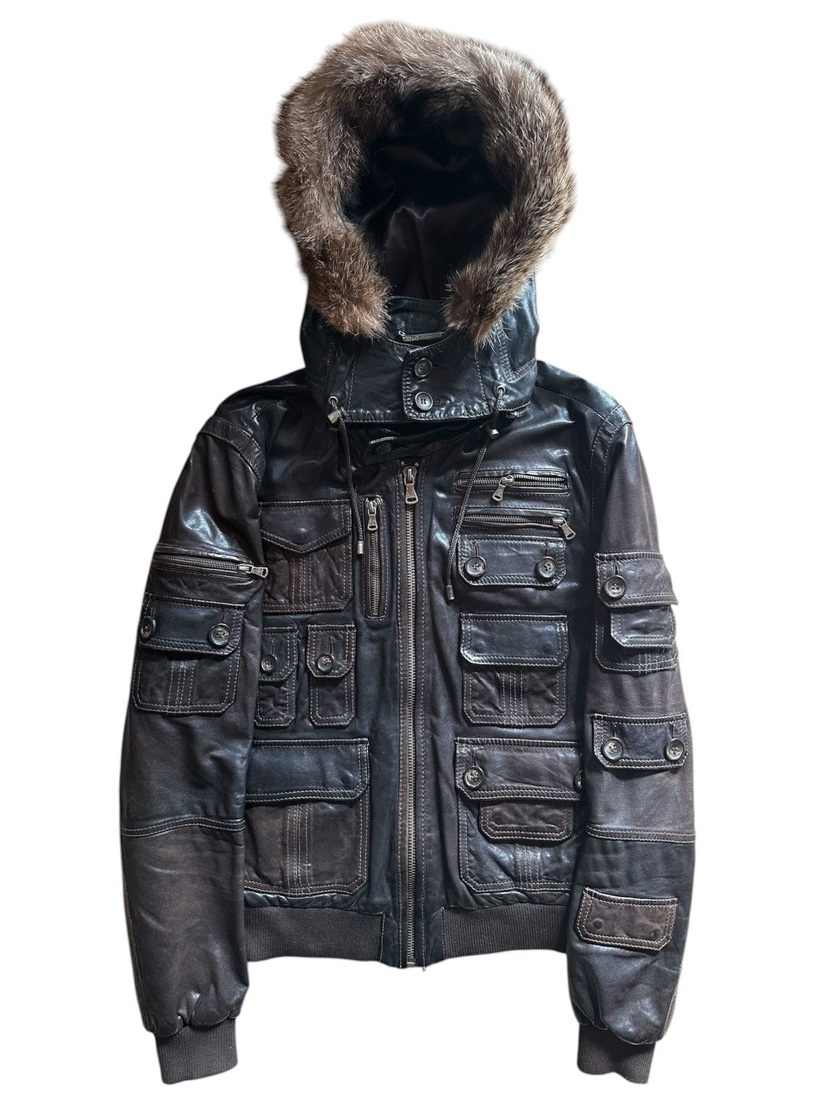 Dolce & Gabbana Dolce Gabbana AW04 Multi-Pocket Biker Jacket | Grailed