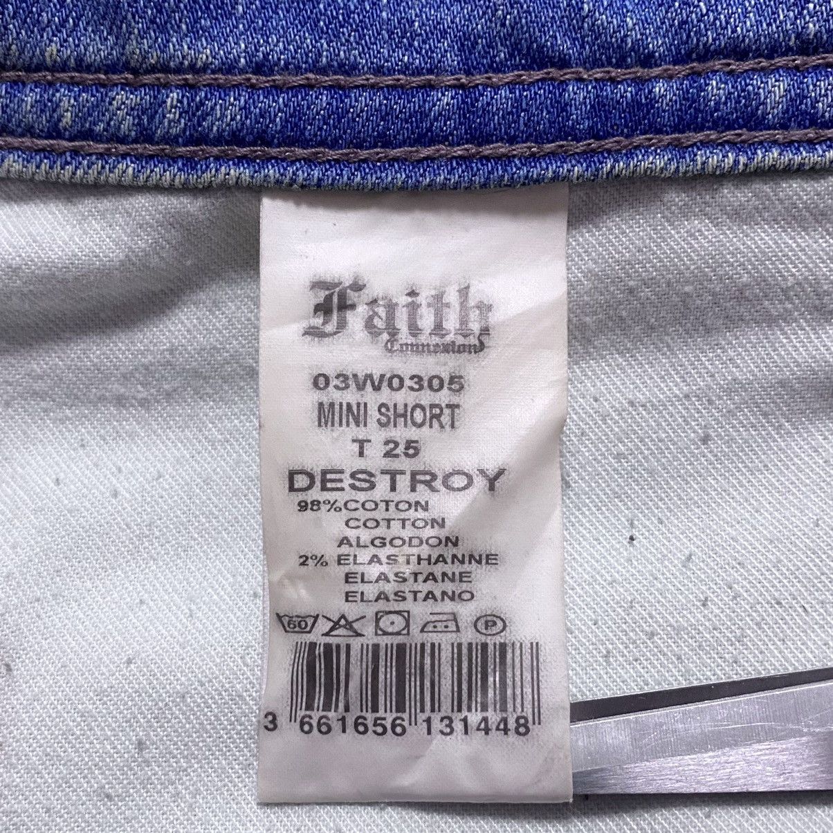 Faith Connexion Women’s Destroyed Washed Paint Splatter Denim Mini Shorts Size 25" / US 0 / IT 36 - 12 Thumbnail