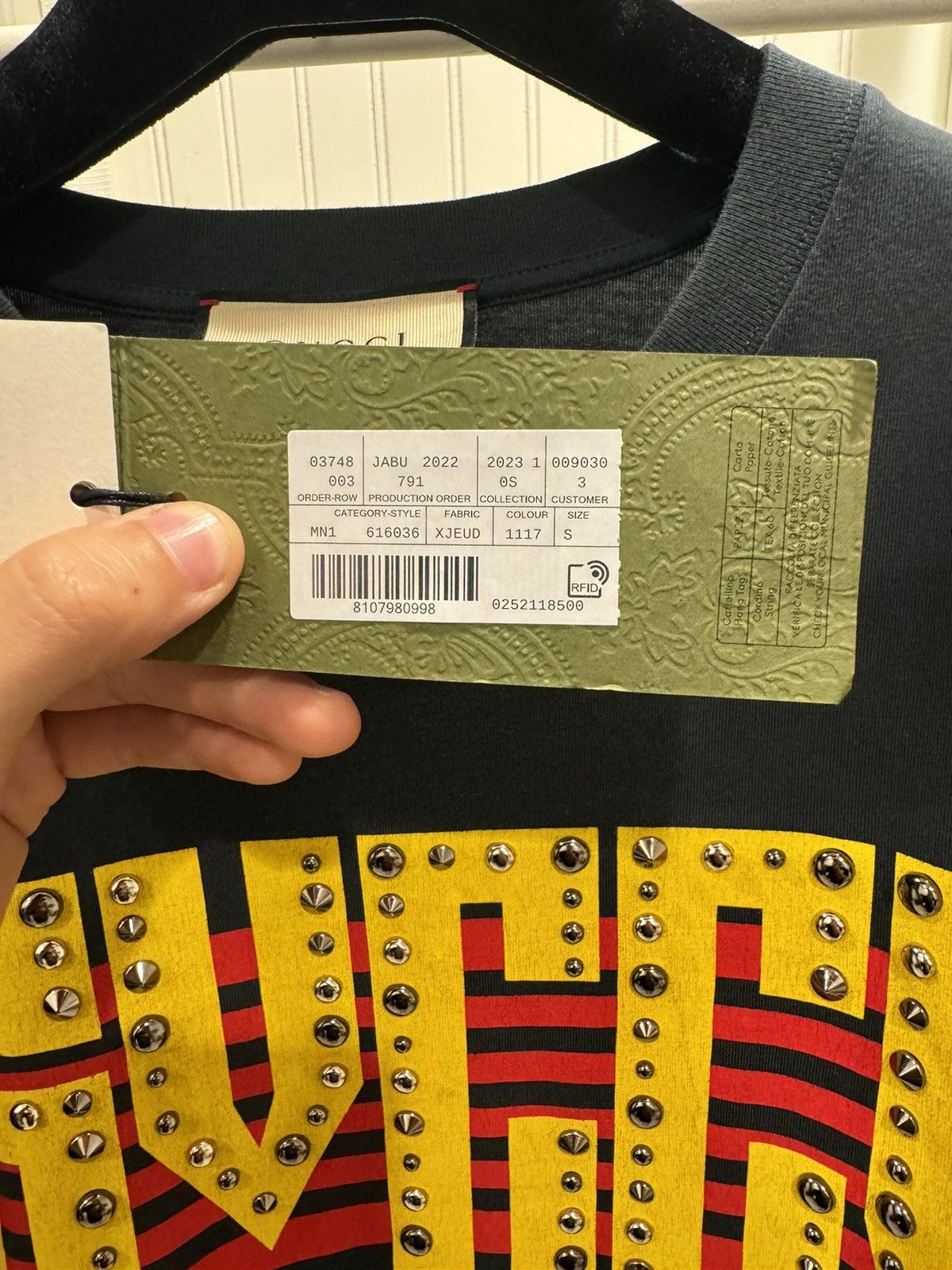 Gucci Gucci Studded Rock Tee Size US S / EU 44-46 / 1 - 11 Thumbnail