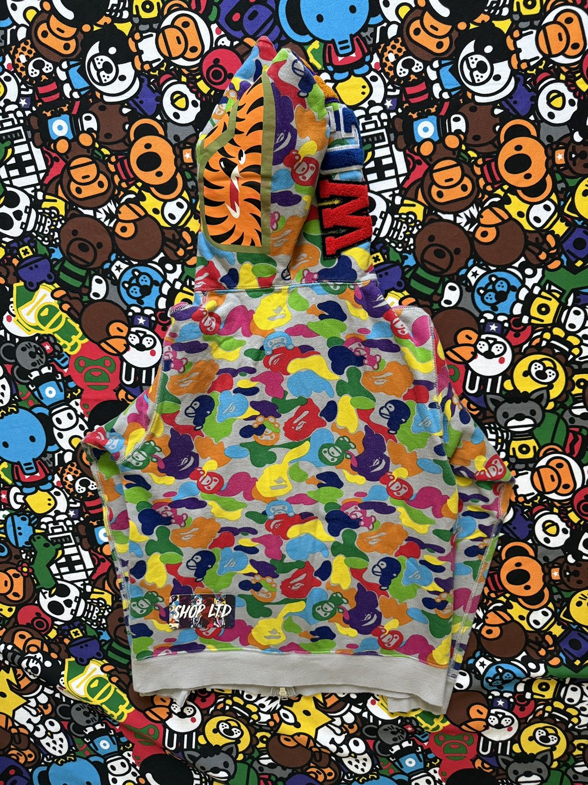 Bape A Bathing Ape Multi Camo Baby Milo Shark Hoodie Size S / US 4 / IT 40 - 12 Thumbnail