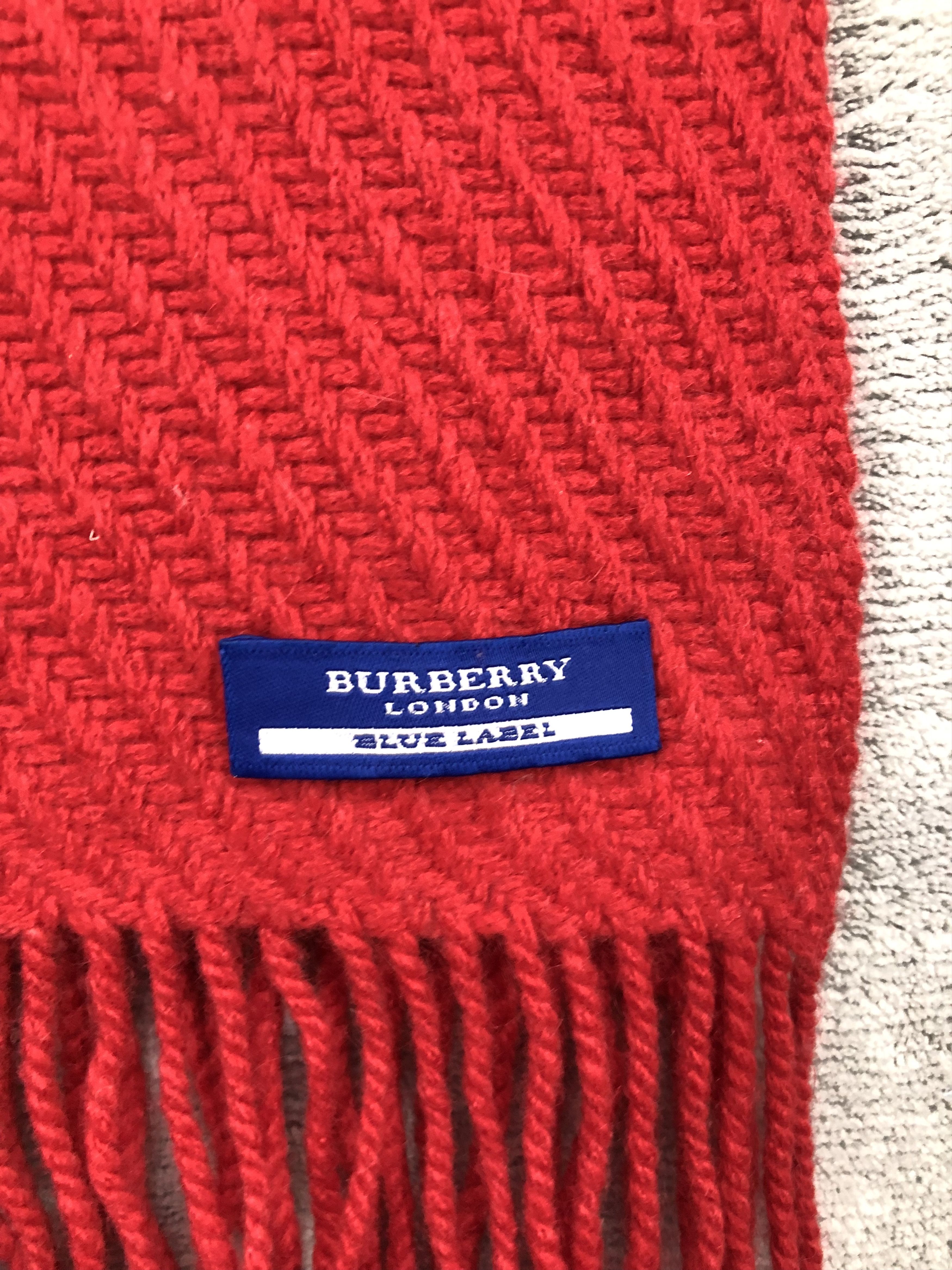 Burberry Burberry Blue Label Wool Scarf Muffler Neck scarf Size ONE SIZE - 4 Thumbnail