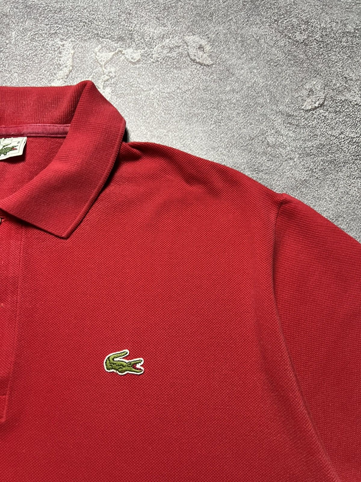 Lacoste 90x Vintage Lacoste T-Shirt Big Logo Lampas Striped Hoodie Size US XL / EU 56 / 4 - 3 Thumbnail