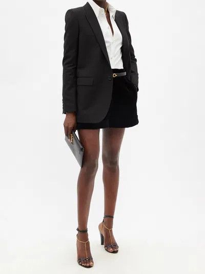 Saint Laurent Paris o1y0126 Blazer in Black Size M / US 6-8 / IT 42-44 - 4 Thumbnail