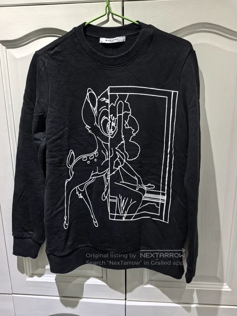 Givenchy Givenchy Black deer pattern sweatshirt Size US S / EU 44-46 / 1 - 1 Thumbnail