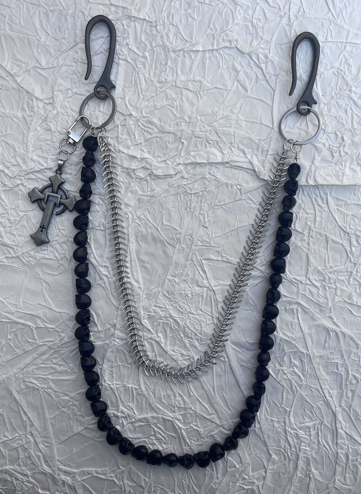 Japanese Brand × Jewelry Avant garde cross skull double layer pocket wallet chain Size ONE SIZE - 7 Thumbnail