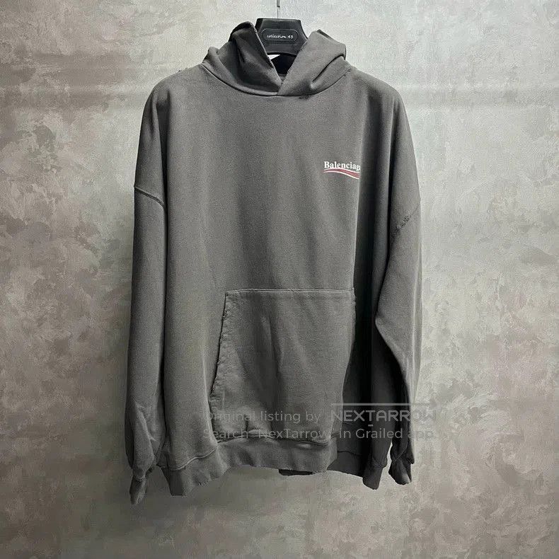 Balenciaga Balenciaga Gray Coke Print Hoodie. Size US L / EU 52-54 / 3 - 1 Thumbnail