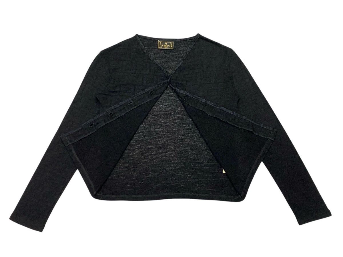 Fendi Vintage Fendi Monogram V-Neck Cardigan Size M / US 6-8 / IT 42-44 - 8 Thumbnail