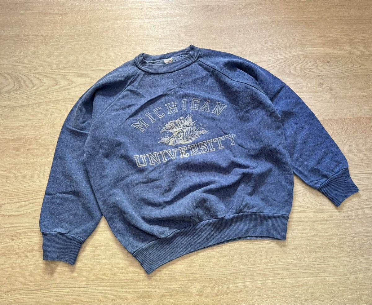 Vintage Vintage 80’s Women’s Michigan University Boxy Sweatshirt Size S / US 4 / IT 40 - 1 Thumbnail