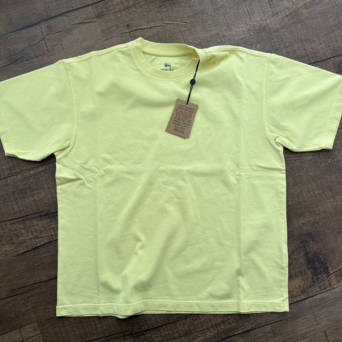 Stussy Stussy Garment Dyed Tee yellow Size US L / EU 52-54 / 3 - 2 Thumbnail