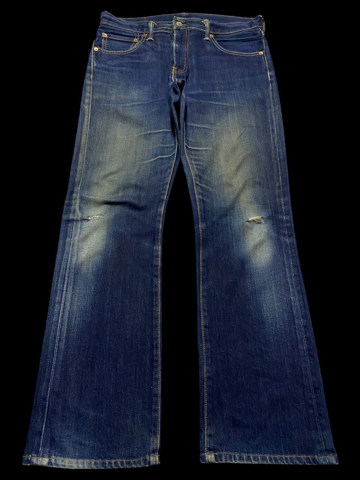 Levi's Levis 527 Y2K Blue Wash Distressed Bootcut Style Jeans Size US 34 / EU 50 - 1 Thumbnail