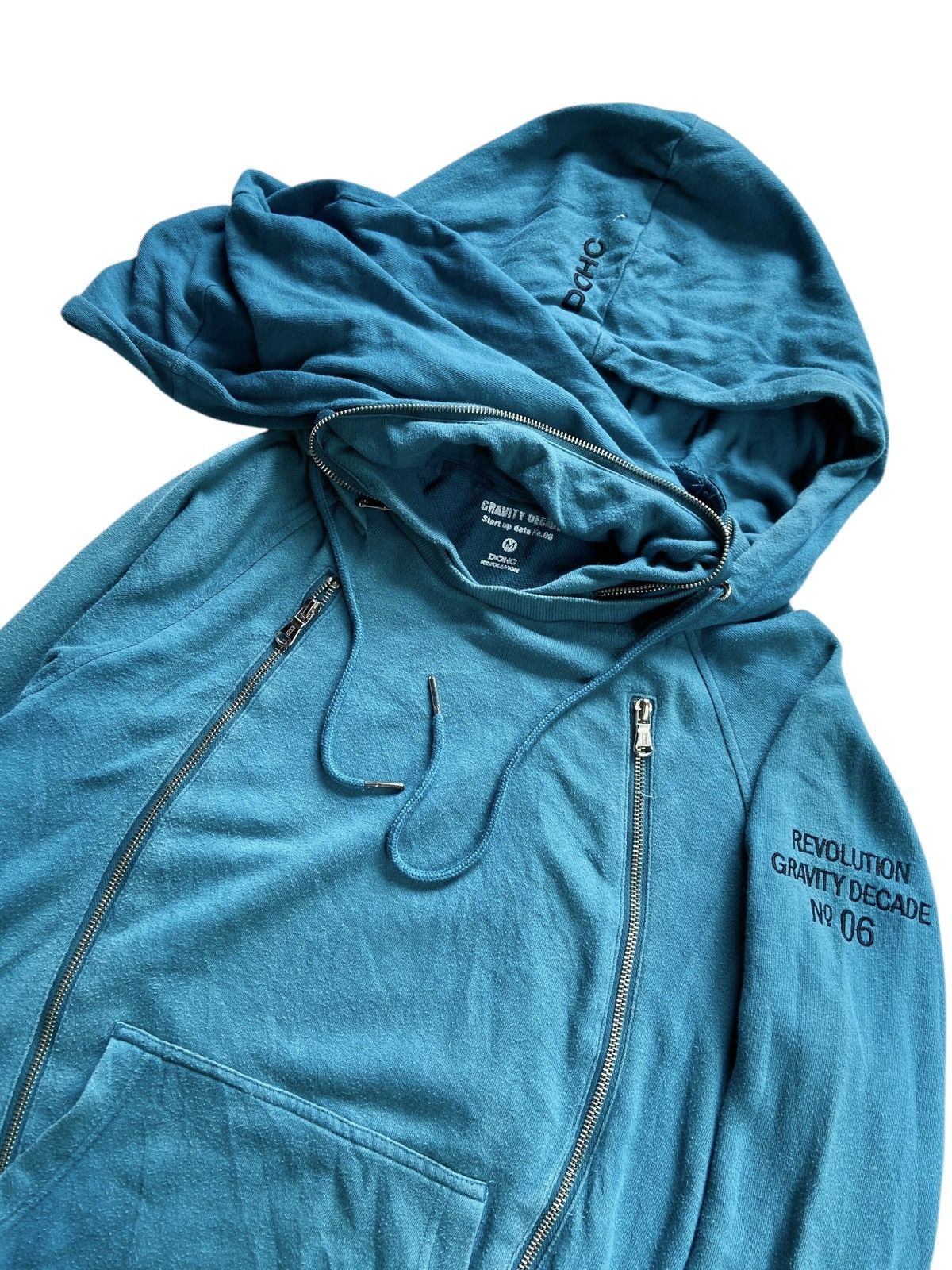 Japanese Brand DOHC MULTI ZIPPER DOUBLE JUMPER ZIP HOODIE Size US L / EU 52-54 / 3 - 5 Thumbnail