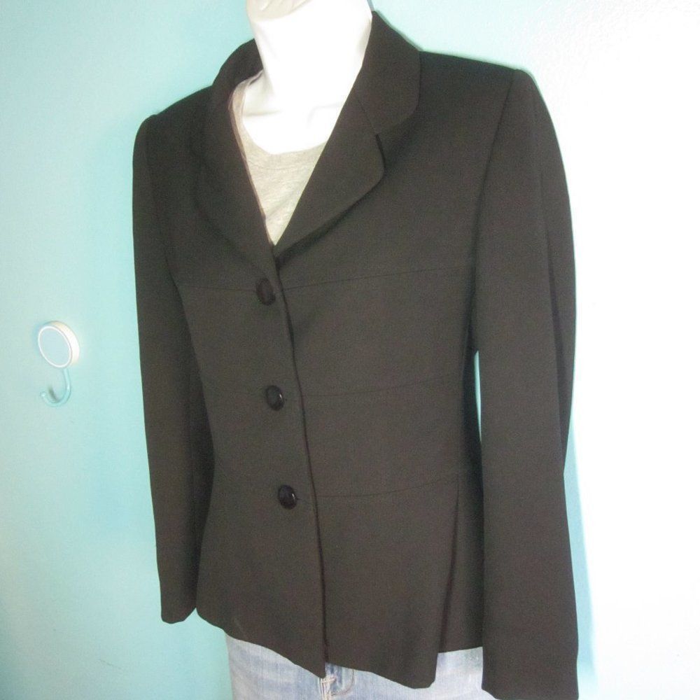 Vintage Womens Black Blazer Melba Vintage Made in France Size 38 Fi Size S / US 4 / IT 40 - 1 Thumbnail