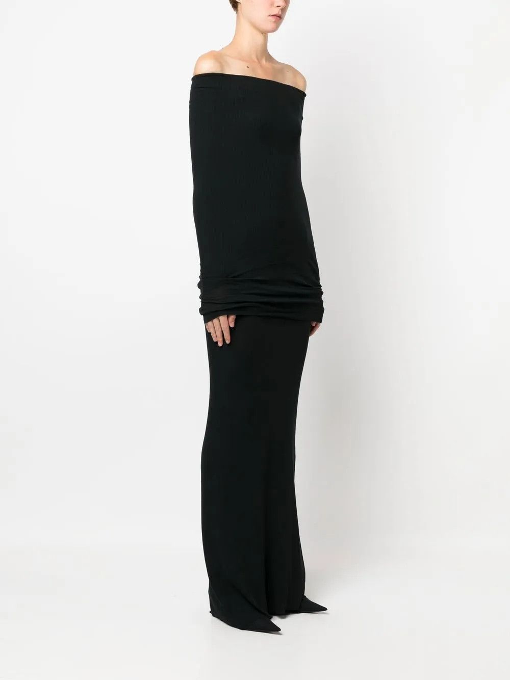 Balenciaga o1y0625 Maxi Dress in Black Size S / US 4 / IT 40 - 3 Thumbnail