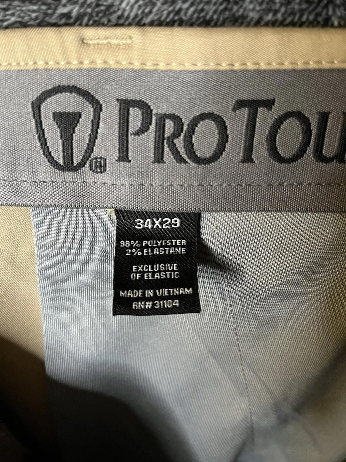 Other ProTour Mens Khaki Golf Pants 34x29 Stretch Waist PGA TOUR Size ONE SIZE - 5 Thumbnail