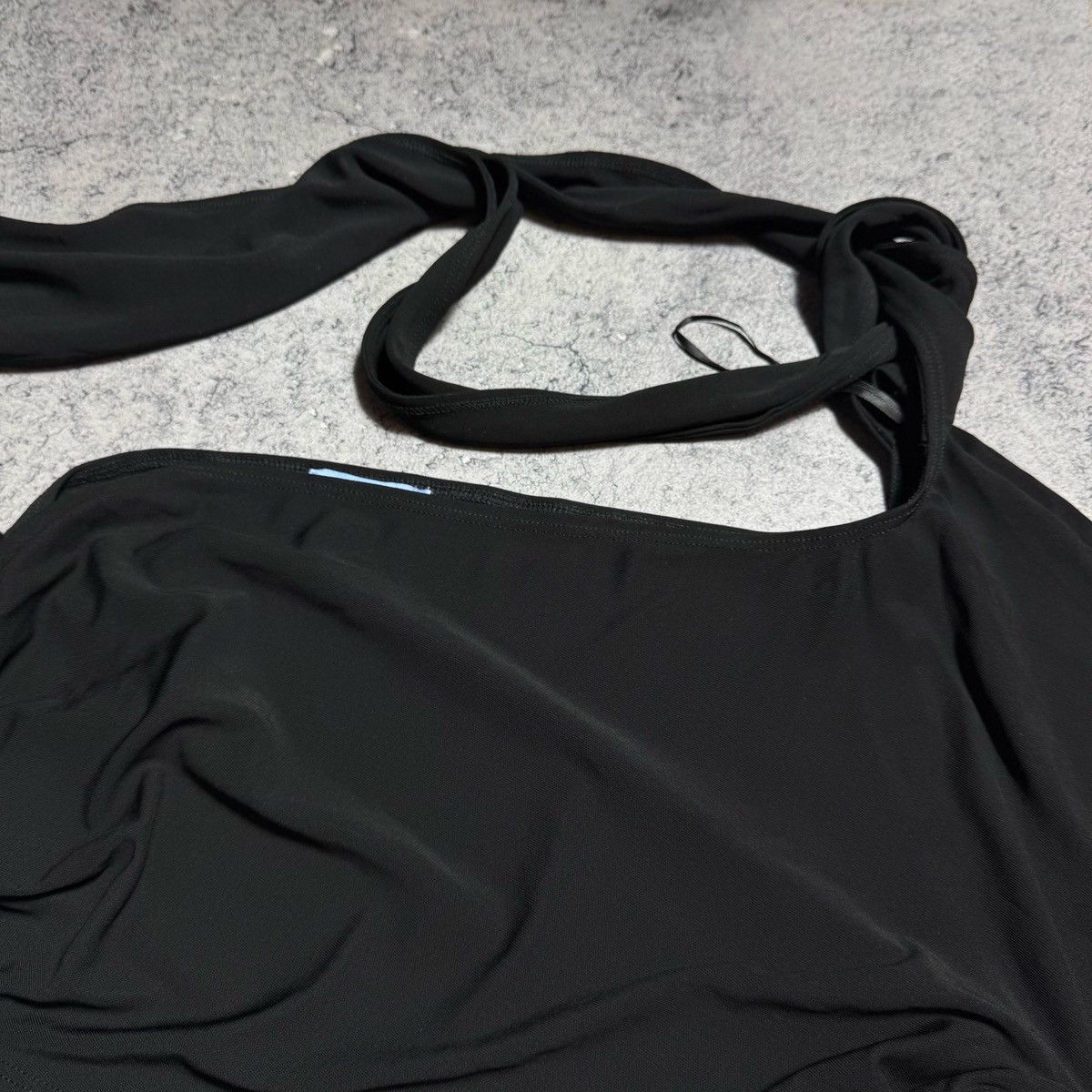 H&M × Mugler Rare Mugler X H&M Knot Detail One Shoulder Dress Size XL / US 12-14 / IT 48-50 - 5 Thumbnail