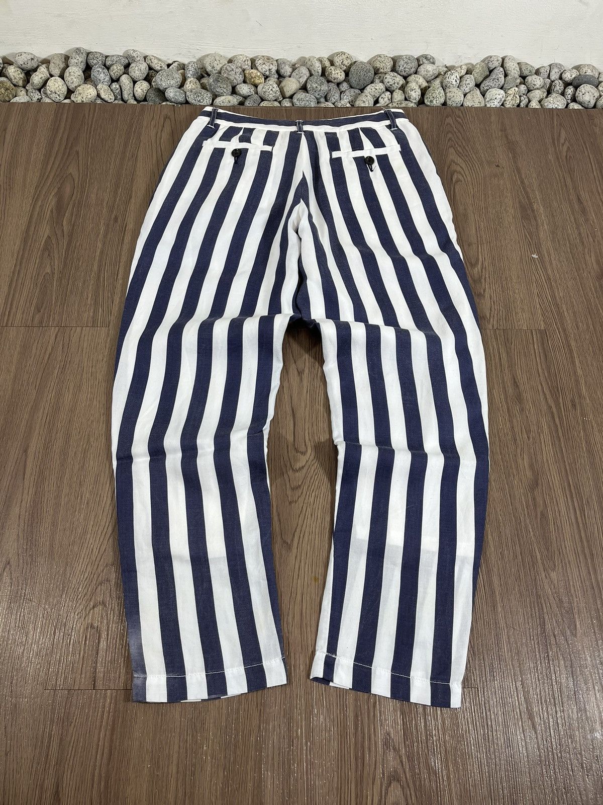 Hysteric Glamour Hysteric Glamour Blue/White Striped Pants Size US 28 / EU 44 - 6 Thumbnail
