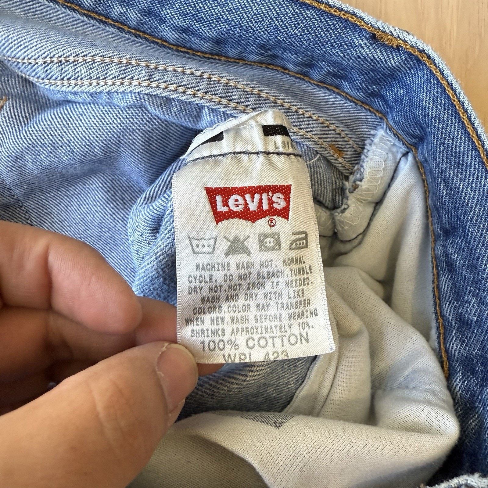 Levi's × Vintage Vintage Levis 501 Jeans 34 Blue Straight Leg Denim Workwear Size US 34 / EU 50 - 6 Thumbnail