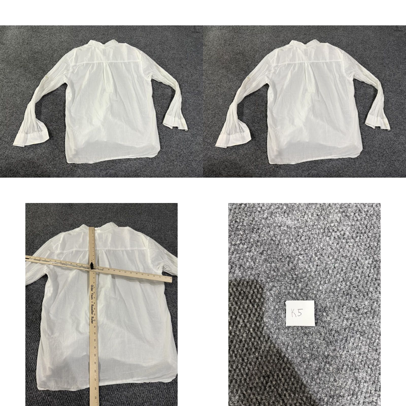 Zara Zara Shirt Mens XL White Solid Long Sleeve Button Down Relaxed Fit Casual Size US XL / EU 56 / 4 - 8 Thumbnail