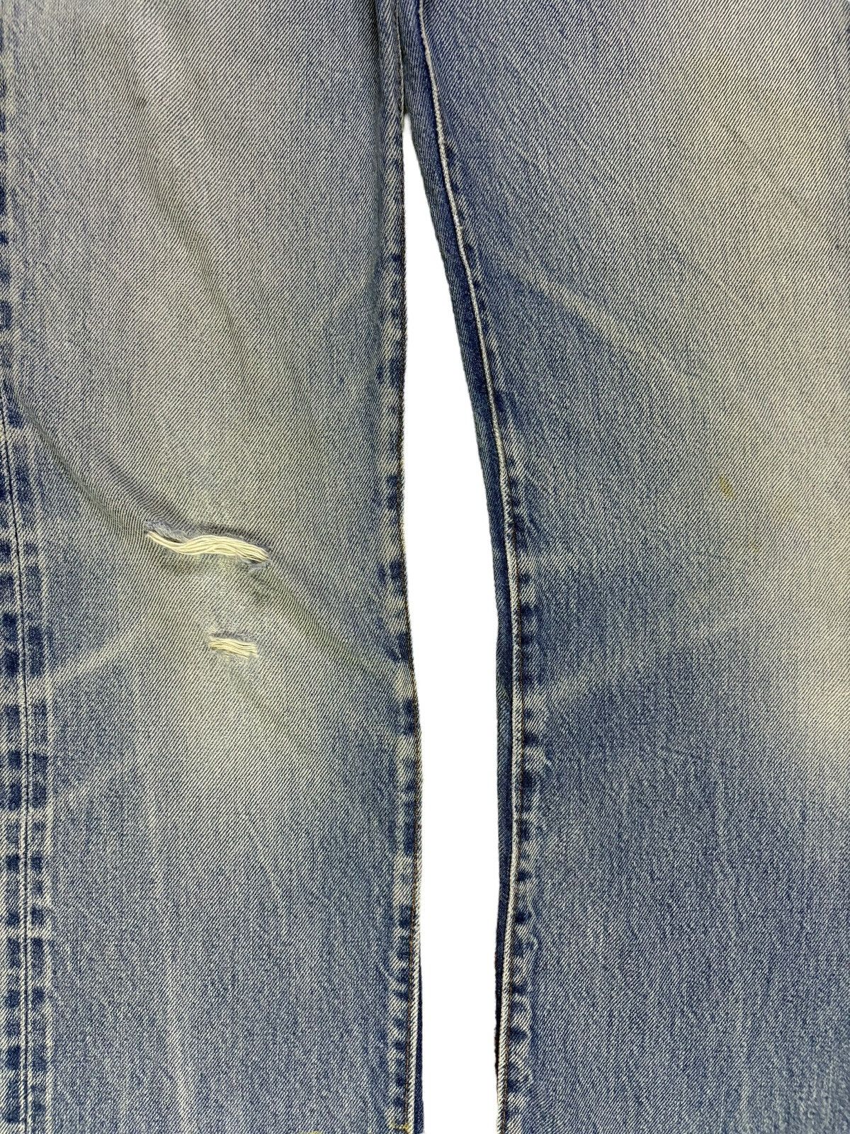 Levi's Vintage 80s Levis 501 Selvedge Distressed Jeans Button 524 Size US 26 / EU 42 - 6 Thumbnail