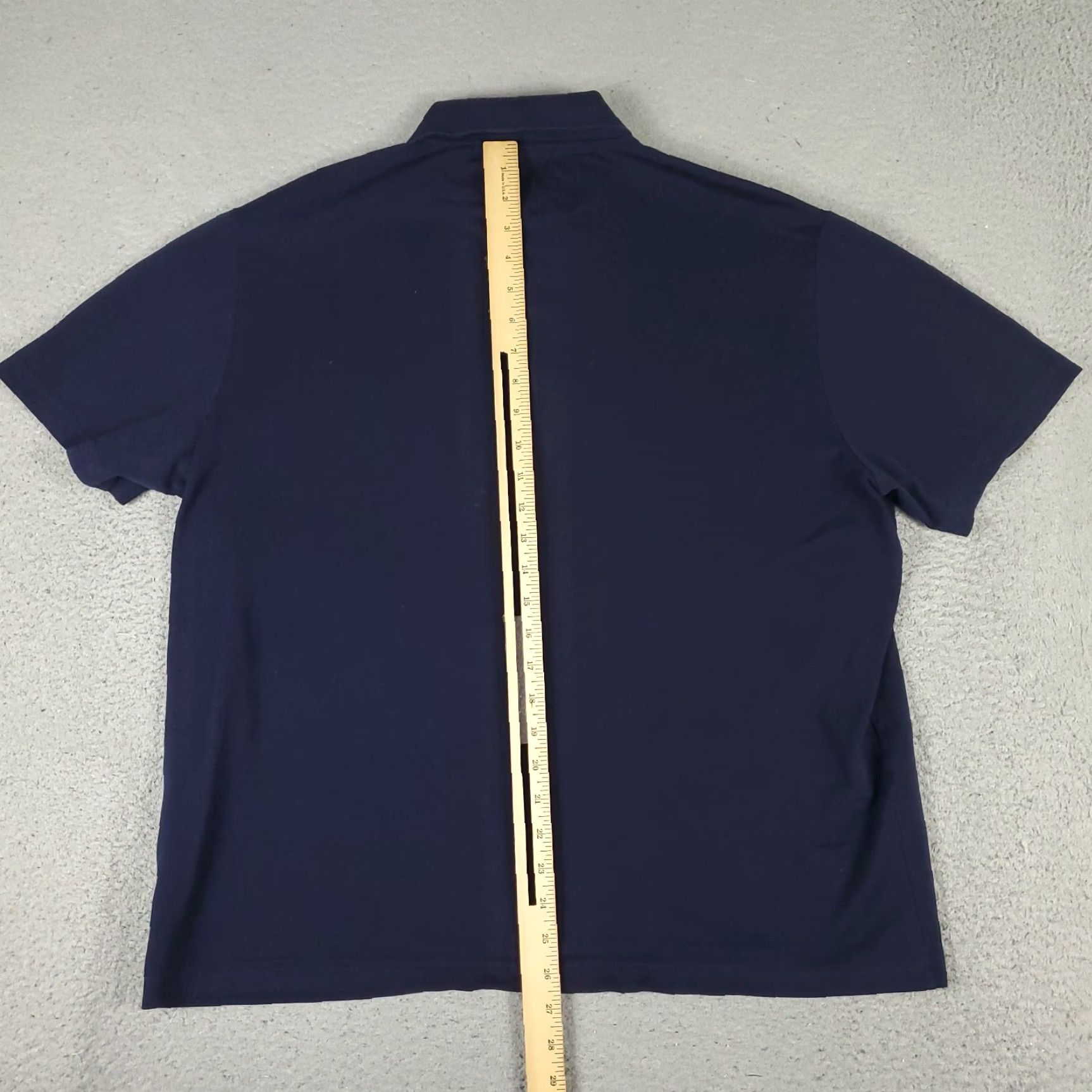 Lacoste LACOSTE Polo Shirt Mens 3XL Navy Blue Casual Short Sleeve Regular Fit Size US XXL / EU 58 / 5 - 5 Thumbnail
