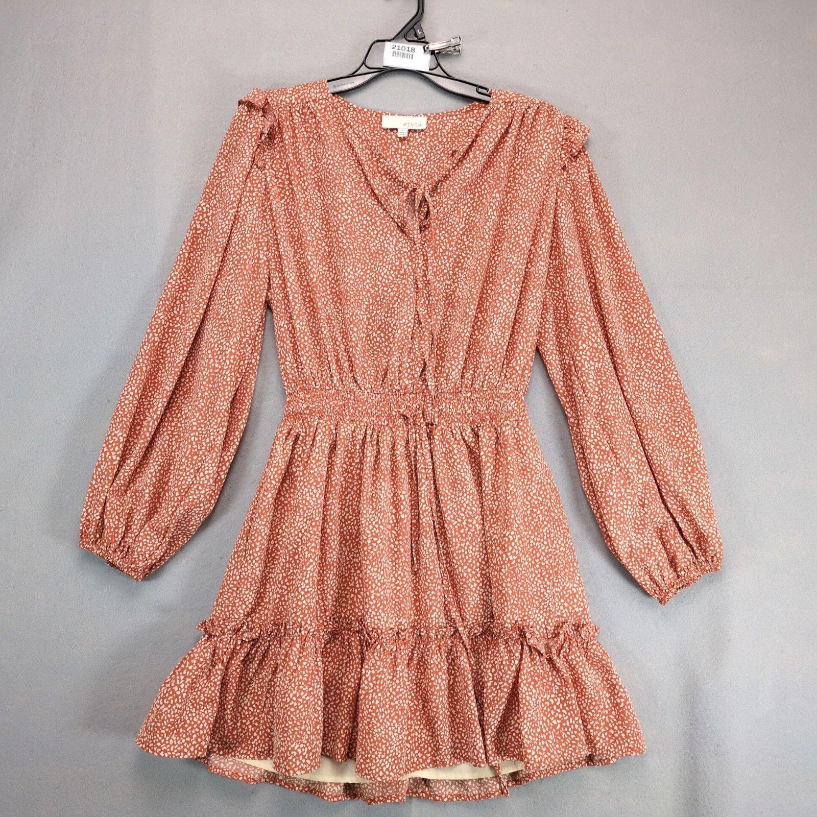 Other Pinch Phoenix Spotted Tiered Puff Slv Dress S Elastic Waist Size S / US 4 / IT 40 - 1 Thumbnail