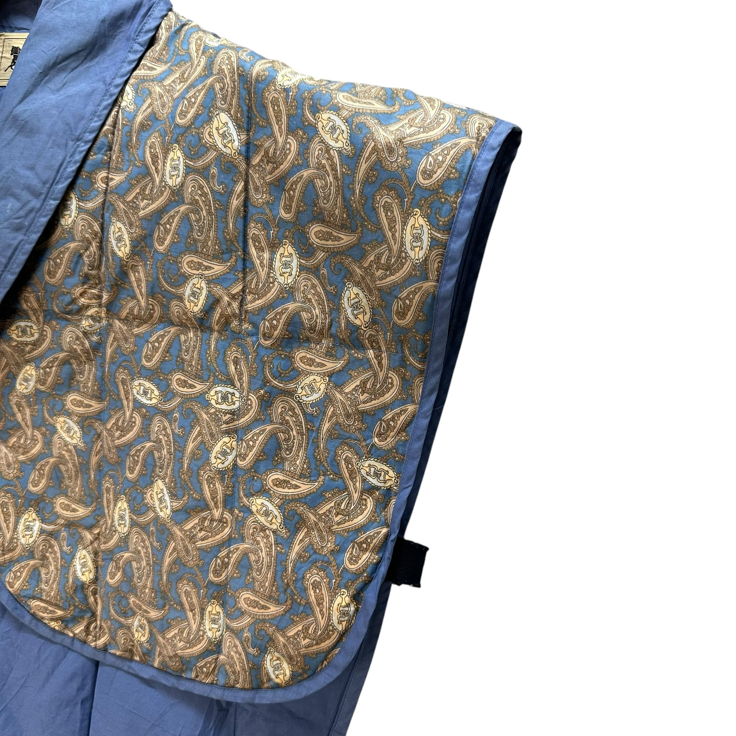 Celine Vintage CELINE Paisley Pattern Down Poncho Vest #A75-1803 Size L / US 10 / IT 46 - 6 Thumbnail