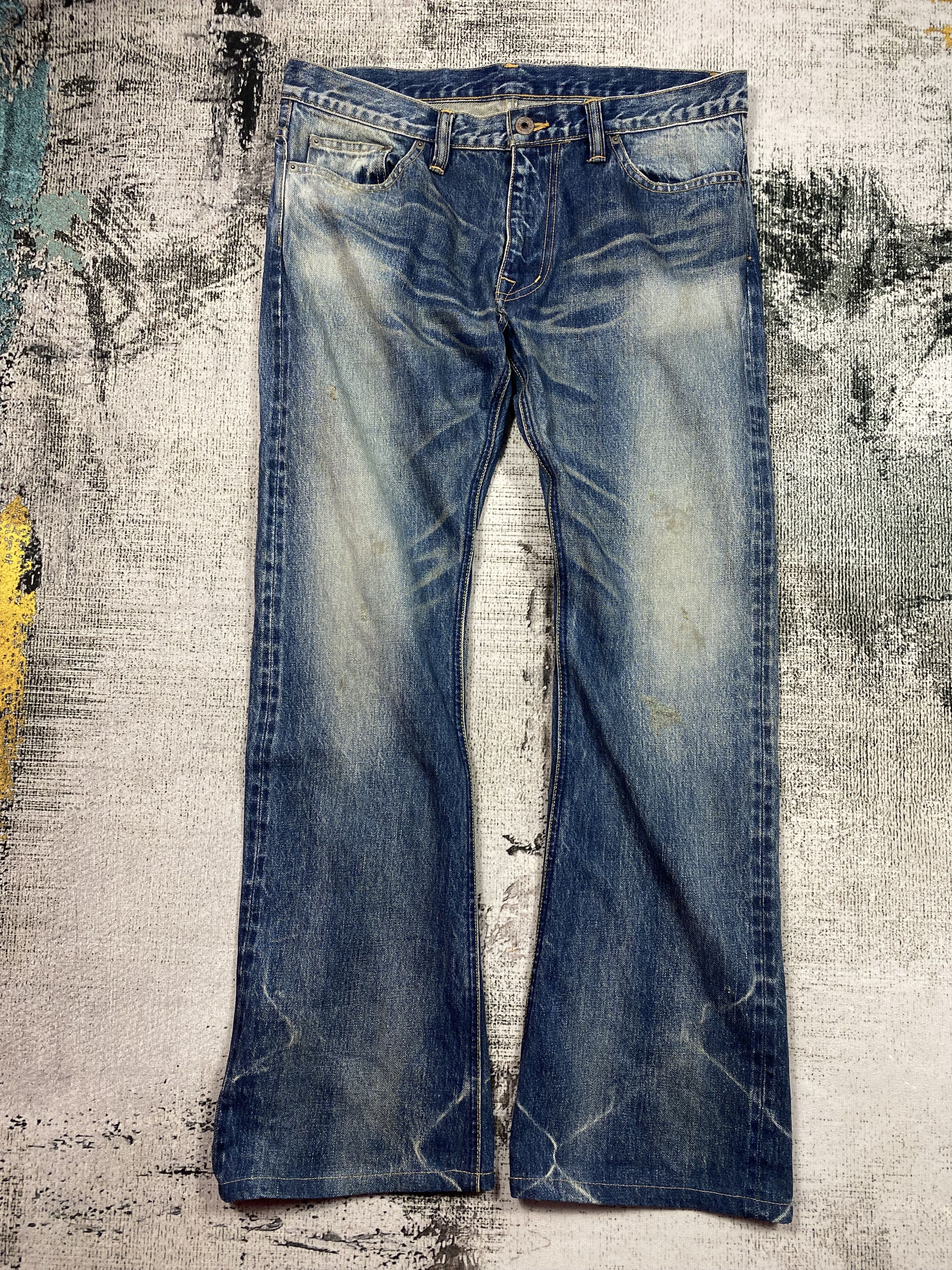 JACKROSE GRAIL🔥Japanese Jack Rose Flared Bootcut Distress Denim Size US 36 / EU 52 - 2 Thumbnail
