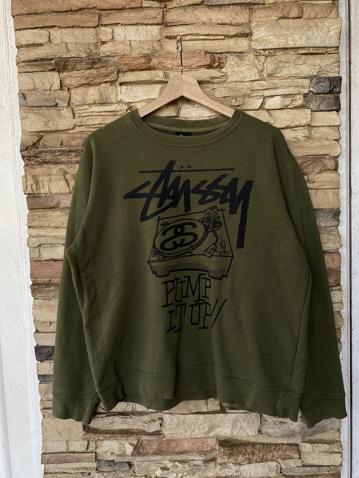 Rare Vintage Stussy “Pump It Up” Sweatshirt