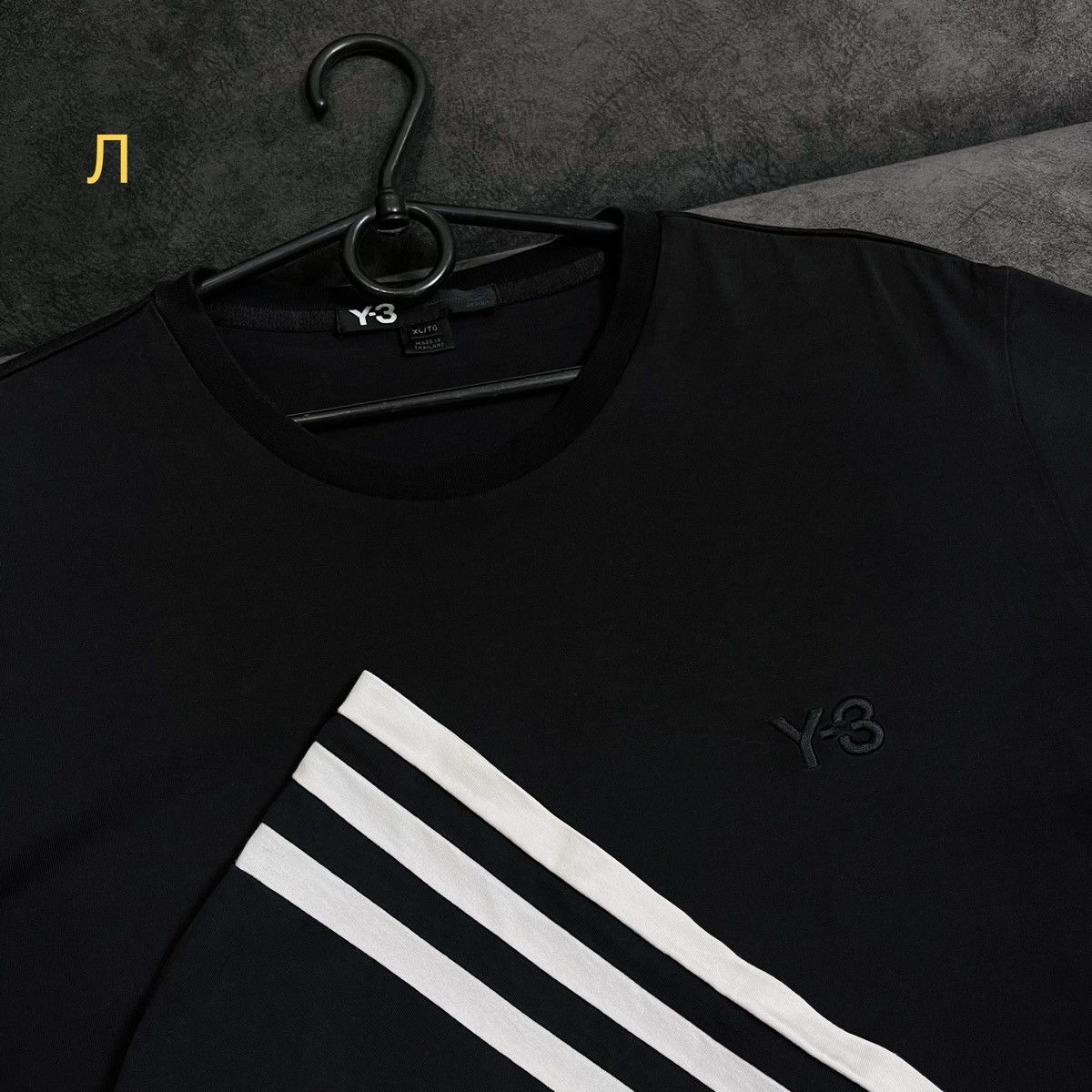Adidas × Y-3 × Yohji Yamamoto Adidas Y-3 Yohji Yamamoto Back Stripes T-shirt Size US L / EU 52-54 / 3 - 1 Thumbnail