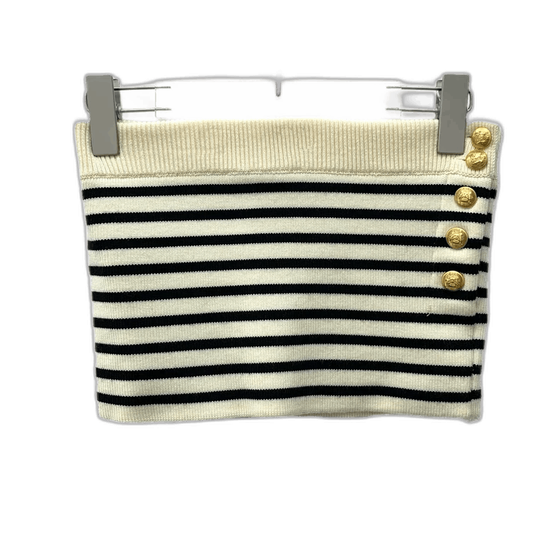 Celine Celine Striped Wool Short Strapless Top Size S / US 4 / IT 40 - 1 Thumbnail