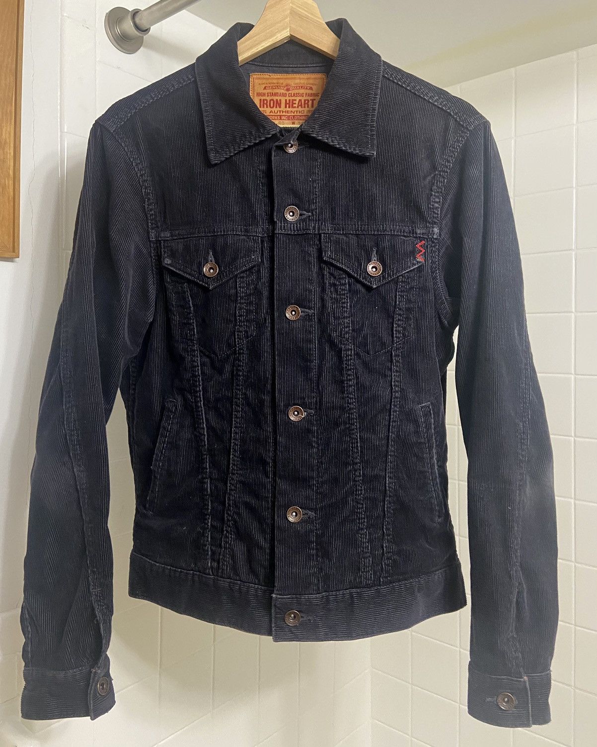 Iron Heart Corduroy Modified Type III Jacket Black IHJ69BLK Grailed