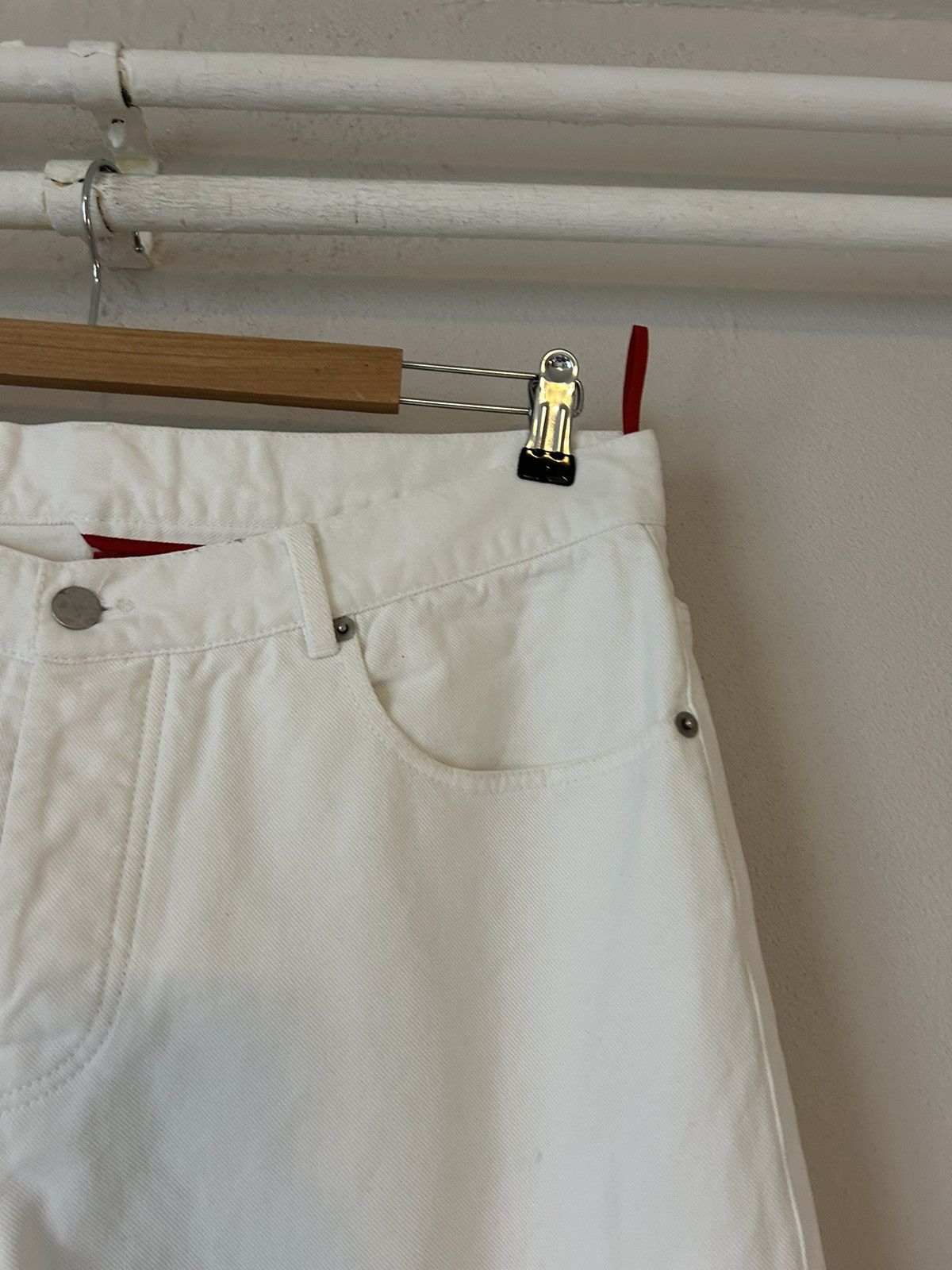 Prada Prada Linea Rossa White Jeans - Size 52 Size US 36 / EU 52 - 3 Thumbnail