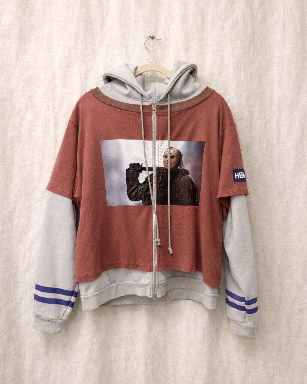 Hood By Air Hood By Air Freddy Vs. Jason Layered Hoodie Size US XL / EU 56 / 4 - 1 Thumbnail